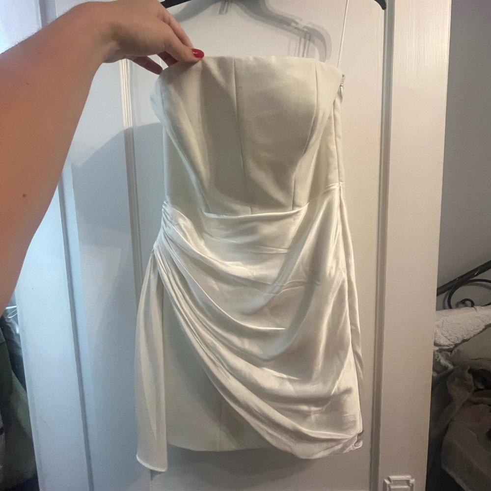 cinq a sept NWT bridal mini dress size 6 ivory